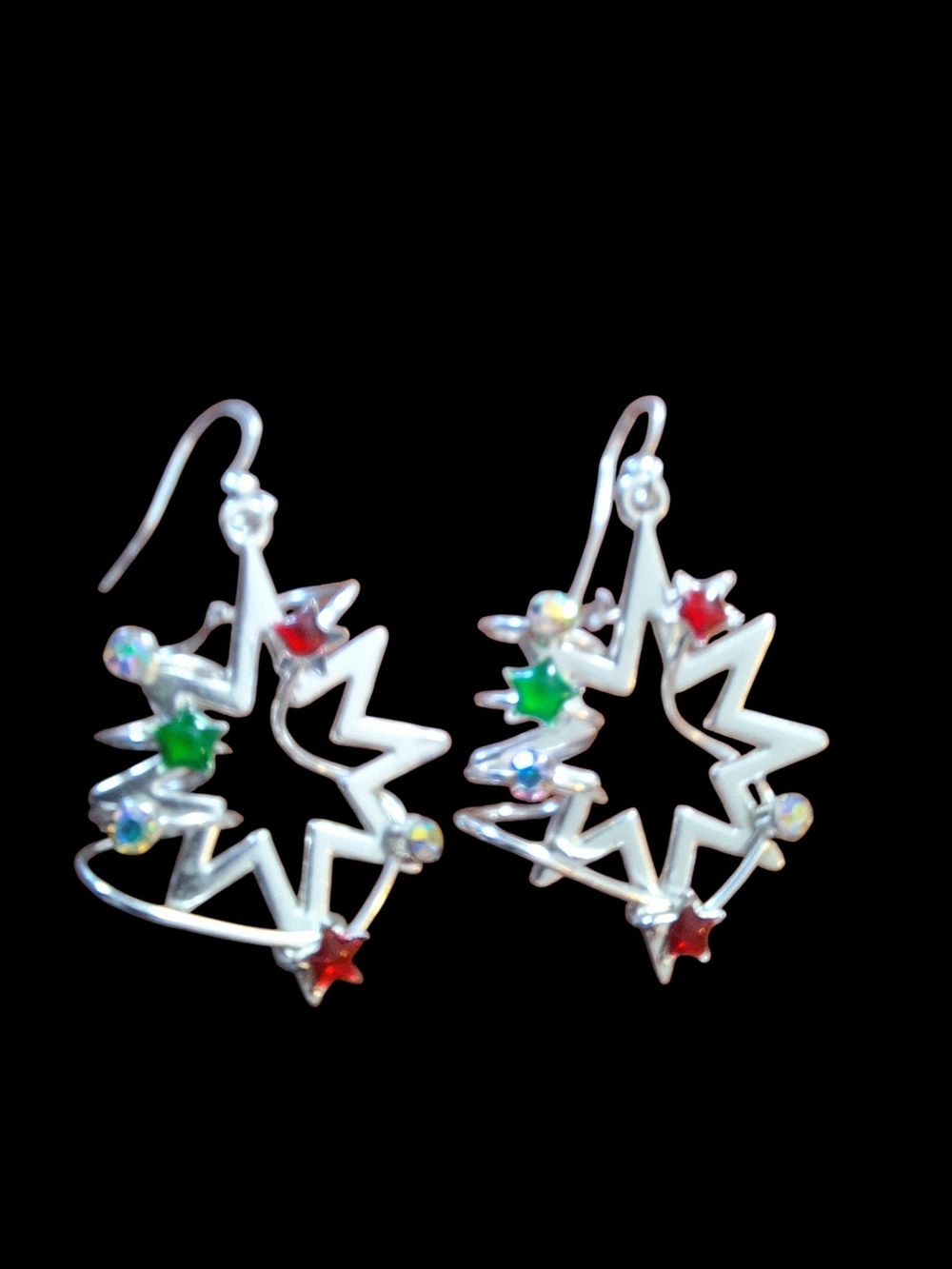 Multicolor Star Drop Earrings Like New